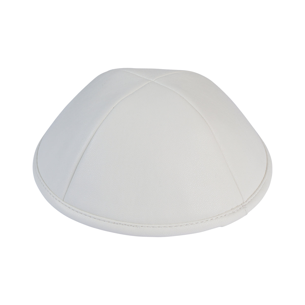 IKIPPAH WHITE LEATHER YARMULKE