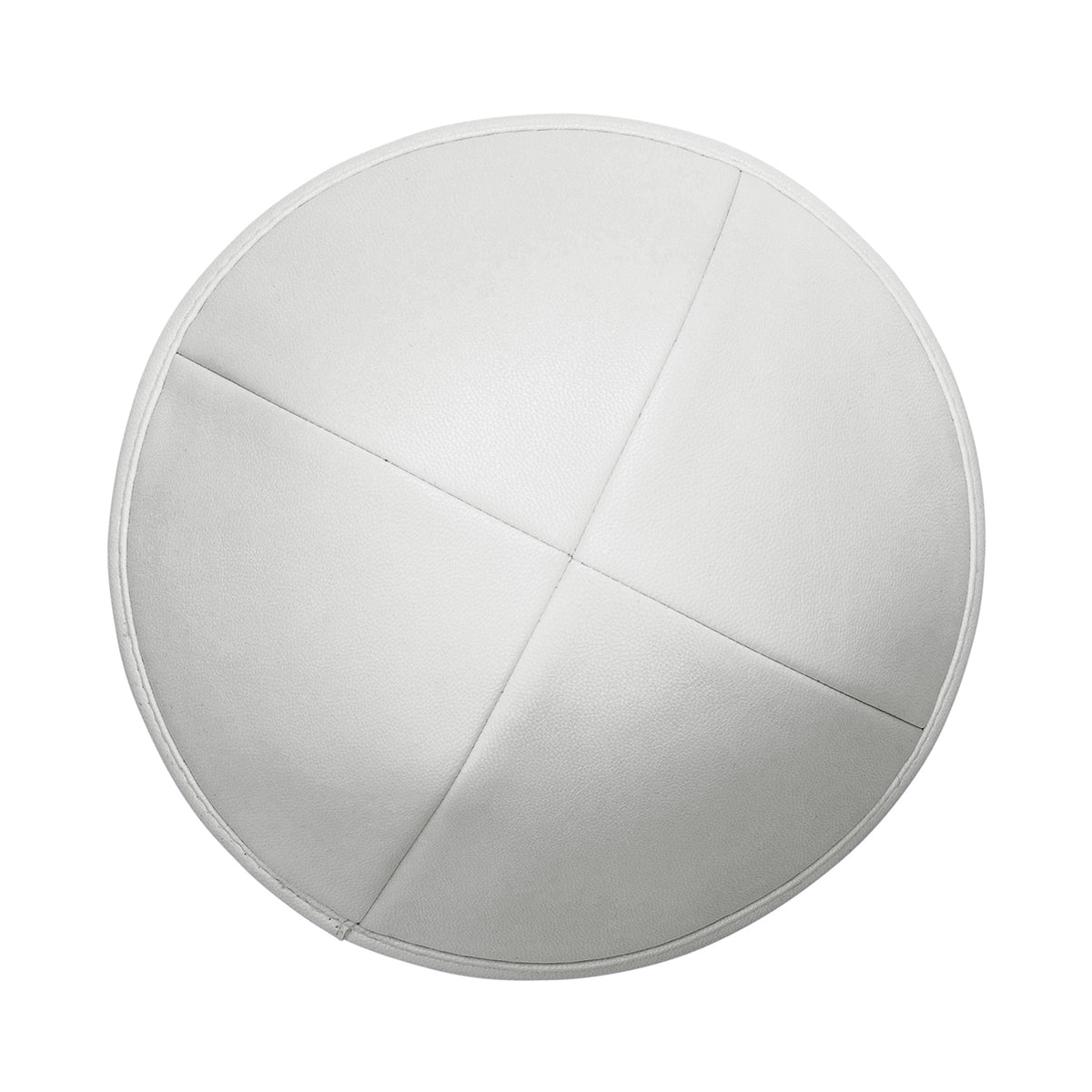 IKIPPAH WHITE LEATHER YARMULKE