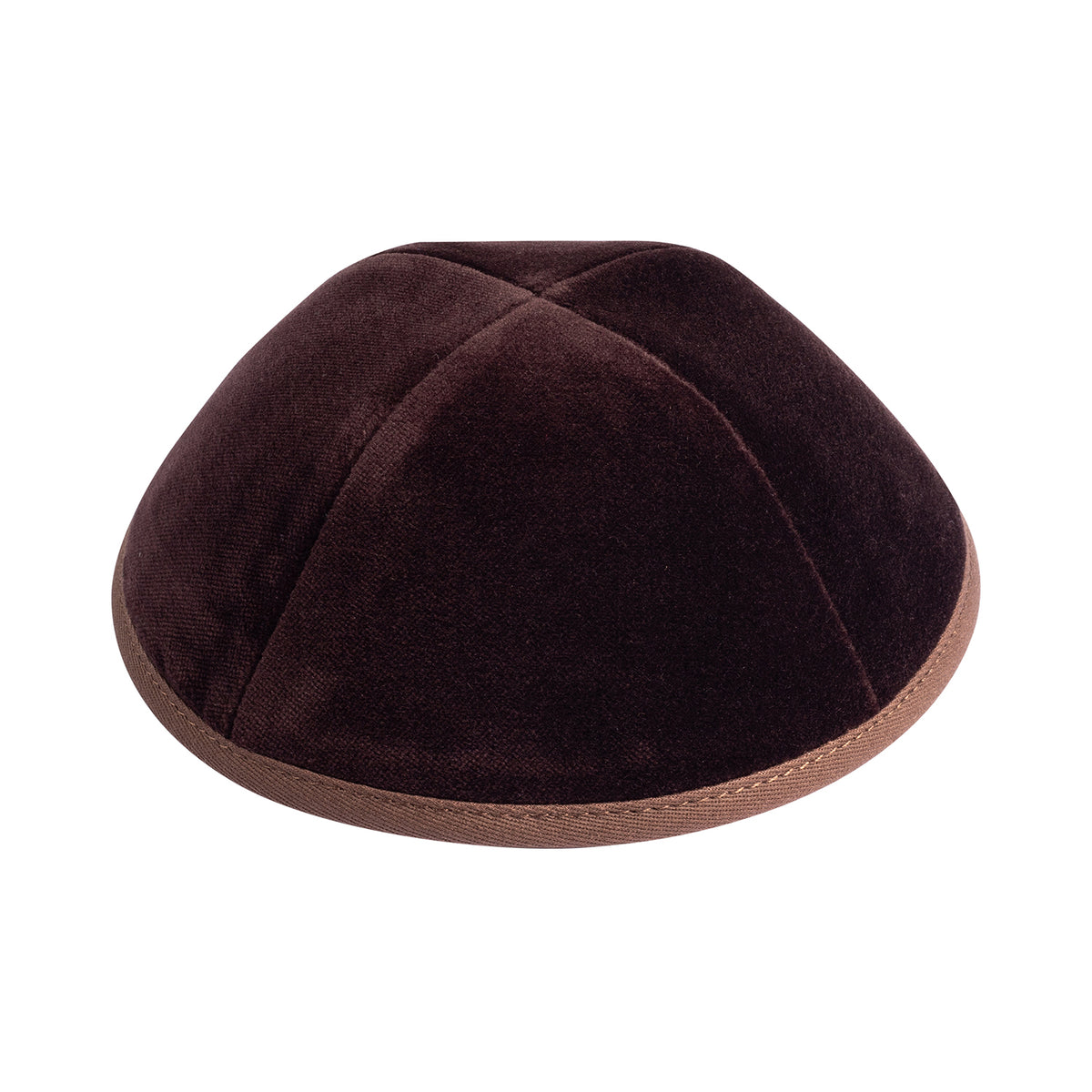 IKIPPAH BROWN VELVET YARMULKE