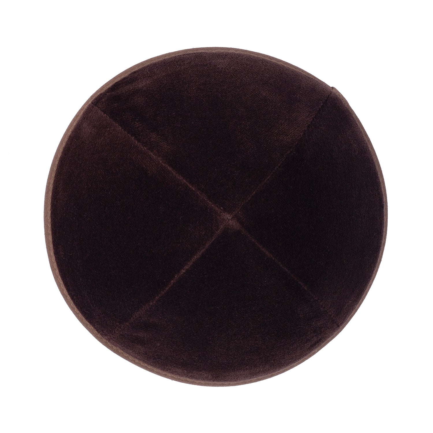 IKIPPAH BROWN VELVET YARMULKE
