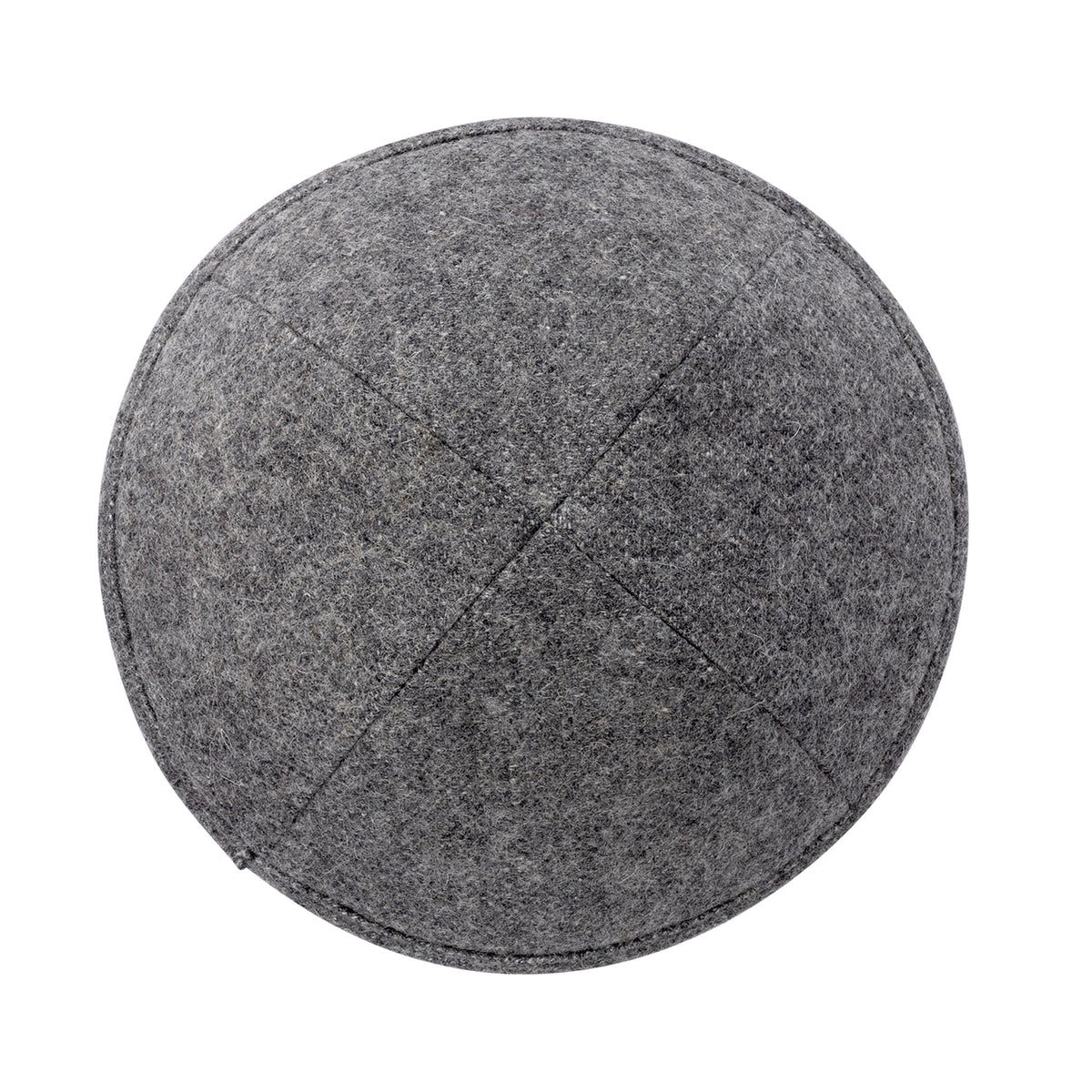 IKIPPAH MID GRAY WOOL YARMULKE