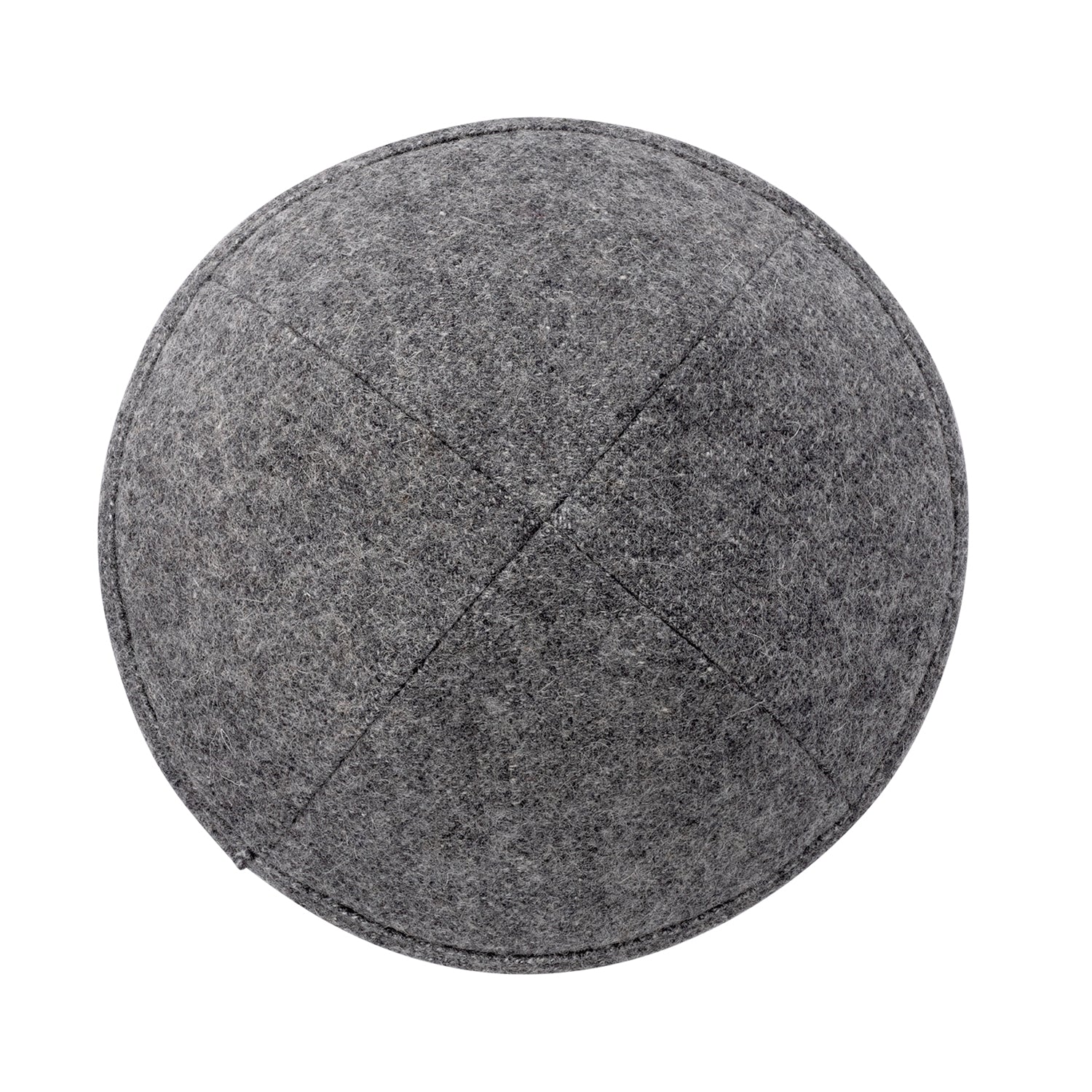IKIPPAH MID GRAY WOOL YARMULKE