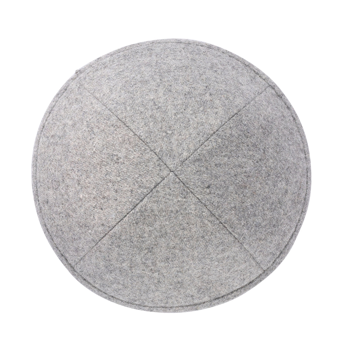 IKIPPAH LIGHT GRAY WOOL YARMULKE