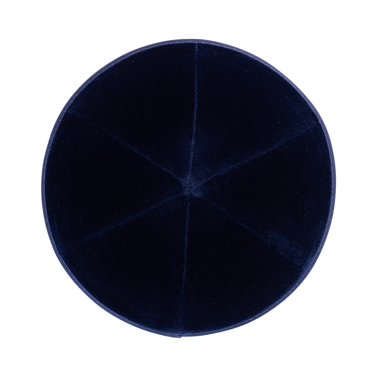 IKIPPAH NAVY VELVET - 6 PANEL YARMULKE