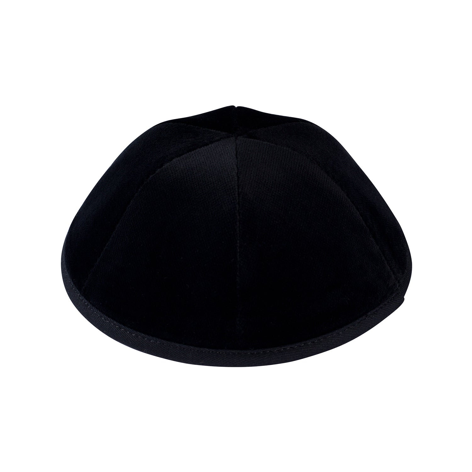 IKIPPAH BLACK VELVET - 6 PANEL YARMULKE