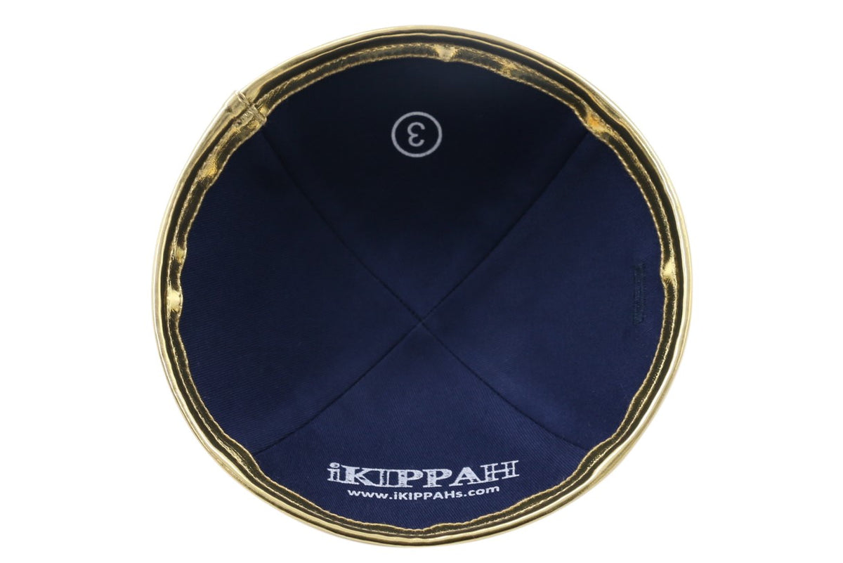 IKIPPAH SHINY LEATHER YARMULKE